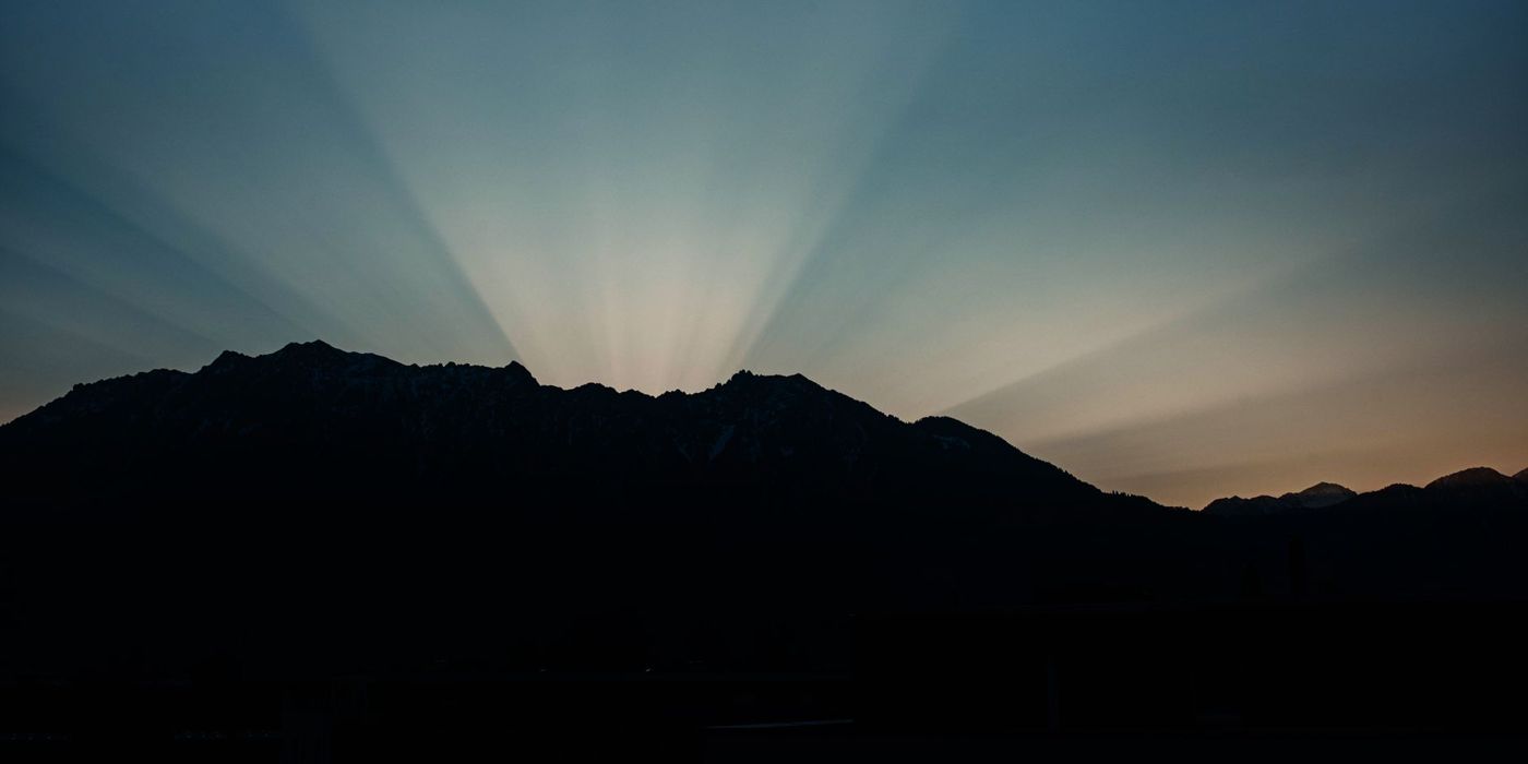 Langit fajar pada waktu subuh