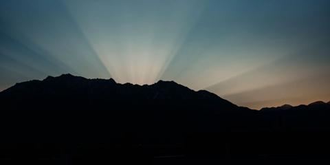 Langit fajar pada waktu subuh